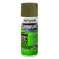 Rust-Oleum Camouflage Spray Paint, Flat Army Green, 12 oz Aerosol Can (279176)