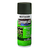 Rust-Oleum Camouflage Spray Paint, Flat Deep Forest Green, 12 oz Aerosol Can (279175)