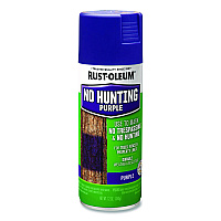 Rust-Oleum Specialty No Hunting Purple Spray Paint, Flat No Hunting Purple, 12 oz Aerosol Can (270970)