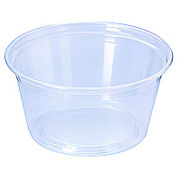 Fabri-Kal Microwavable Deli Containers, 5 oz, 3.6 Diameter x 1.8 h, Clear, Plastic, 1,000/Carton (PK5SC)