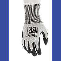 MCR Safety Cut Pro 92754BP Gloves, Small, Black/Gray, Dozen (92754BPS)