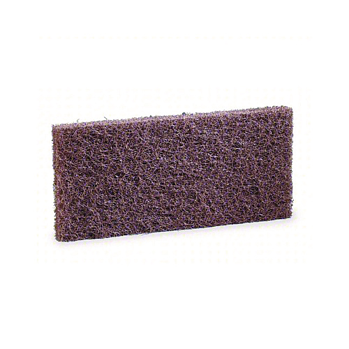 3M Doodlebug Scrub 'n Strip Pad, 4.63 x 10, Brown, 5 Pads/Box, 4 Boxes/Carton (08004)