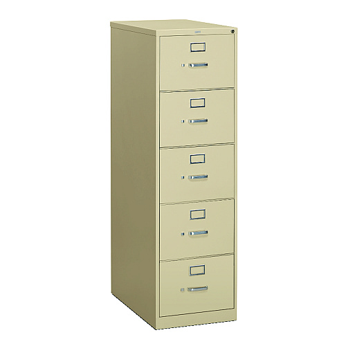 HON 310 Series Vertical File, 4 Legal-Size File Drawers, Black, 18.25" x 26.5" x 52" (314CPP)