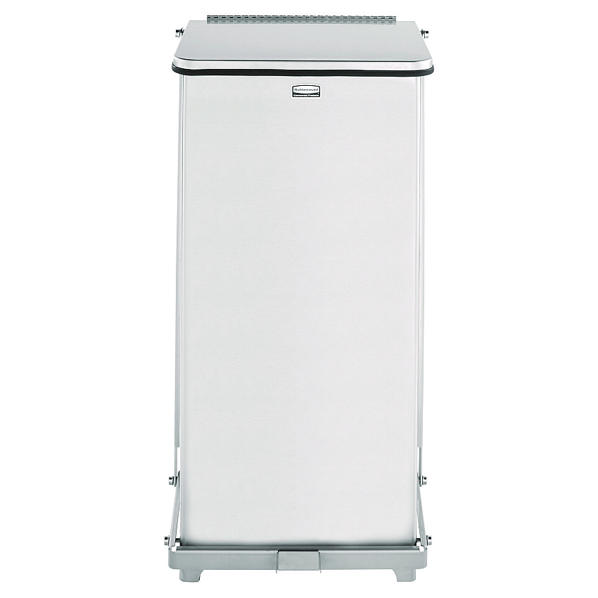 Rubbermaid Commercial Defenders Heavy-Duty Steel Step Can, 6.5 gal, Stainless Steel (ST12SSPL)