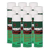 Misty All-Purpose Cleaner, Mint Scent, 19 oz Aerosol Spray, 12/Carton (1001592)