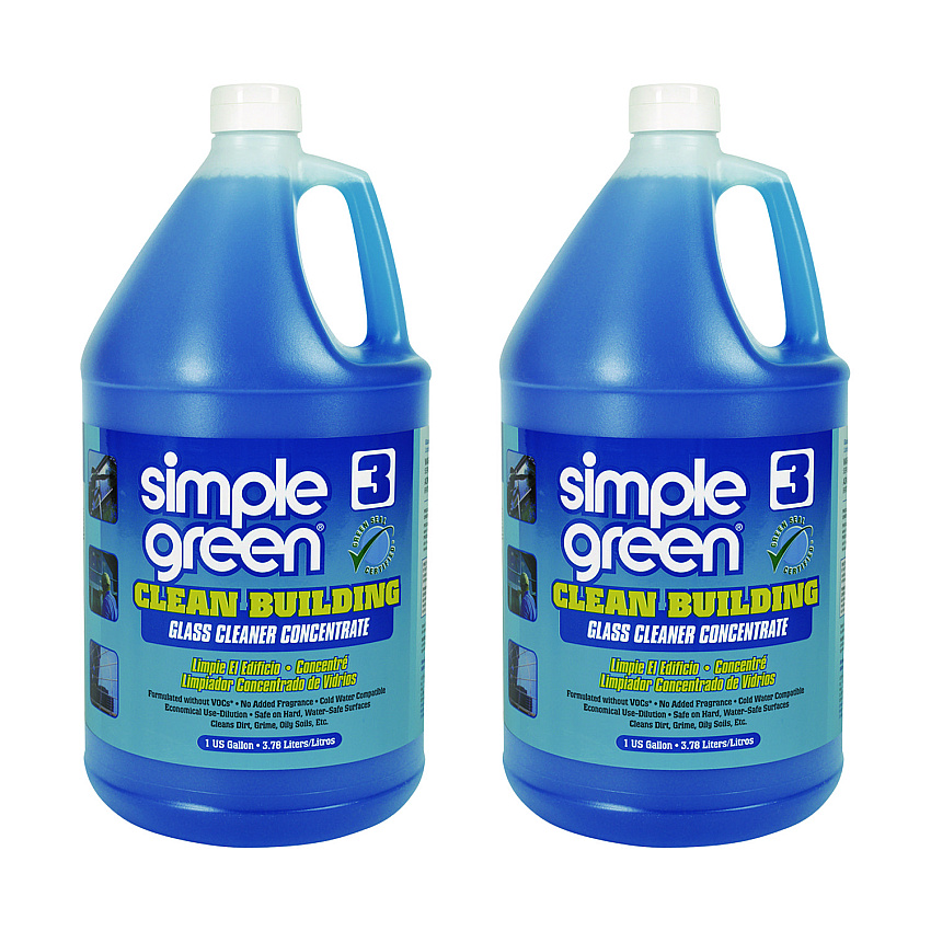 simple green Clean Building Glass Cleaner Concentrate, Unscented, 1gal Bottle (11301)