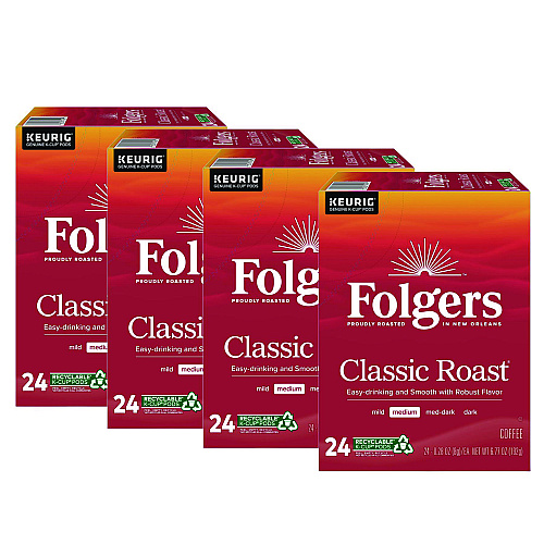 Folgers Gourmet Selections Classic Roast Coffee K-Cups, 96/Carton (6685CT)