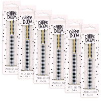 Poppin Luxe Gel Pen, Retractable, Fine 0.7 mm, Black Ink