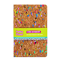 PUKKA PAD Soft Cover Eco Notebook, 1-Subject, Medium/College Rule, Cork/Multicolor Cover, (96) 8.27 x 5.24 Sheets (9855SPP)