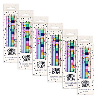 PUKKA PAD Carpe Diem Ballpoint Pen, Stick, Medium 0.7 mm, Black Ink, Assorted Ditzy Floral Collection, 4 Pens/Pack, 6 Packs/Box (9228CD)