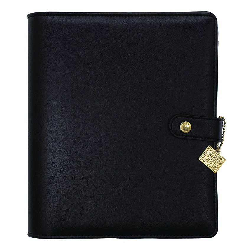PUKKA PAD A5 Planner, 10.24 x 9.25, Black Cover, 12-Month (9109CD)