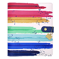 PUKKA PAD A5 Planner, Color Wash, 10.24 x 9.25, Blue/Green/Red/Yellow Cover, 12-Month (9179CD)