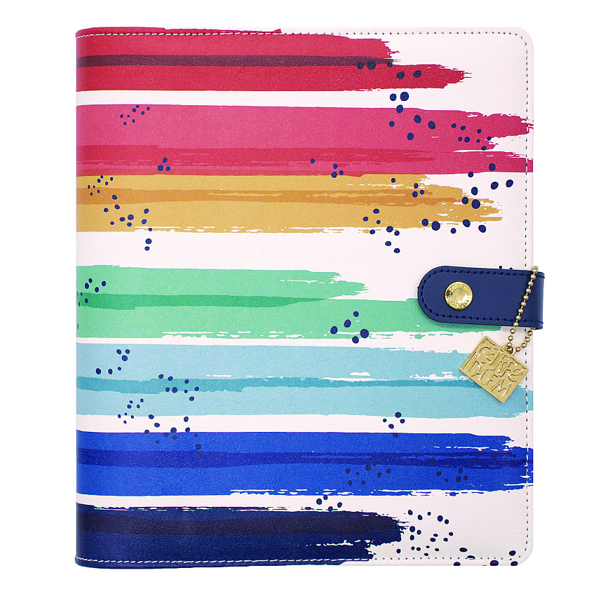 PUKKA PAD A5 Planner, Color Wash, 10.24 x 9.25, Blue/Green/Red/Yellow Cover, 12-Month (9179CD)