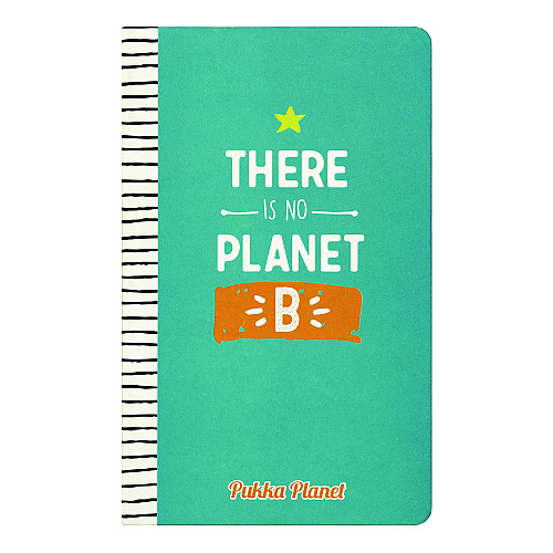 PUKKA PAD Soft Cover Eco Notebook, 1-Subject, Medium/College Rule, Turquoise/Multicolor Cover, (96) 8.3 x 5.8 Sheets (9703SPP)