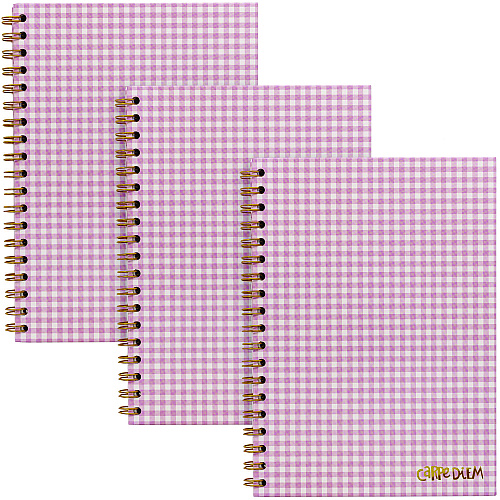 PUKKA PAD B5 Size Notebook, 1 -Subject, Medium/College Rule, Pink Cover, (80) 6.9 x 4.9 Sheets, 3/Pack (9377CD)