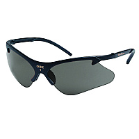 Smith &amp; Wesson Code 4 Safety Glasses, Black Half Frame, Smoke Dual Lens, 12/Box (19836)