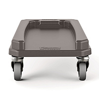Suncast Commercial 23 Gallon Resin Slim Trash Can Dolly, 11.88