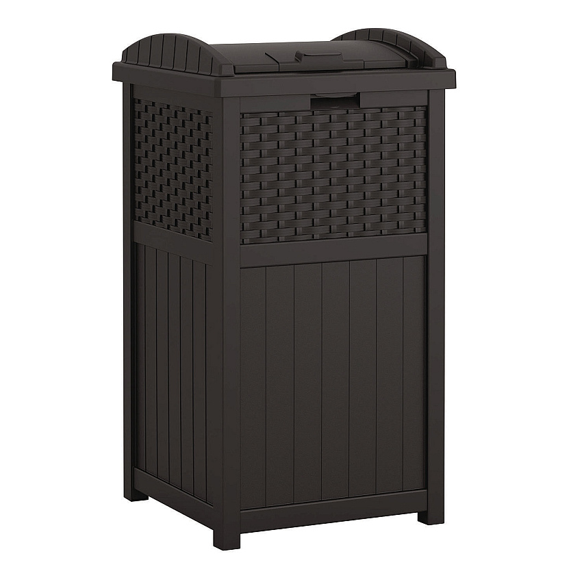 Suncast Commercial 30 Gallon Trash Hideaway, Plastic, Black (GHW1732BK)