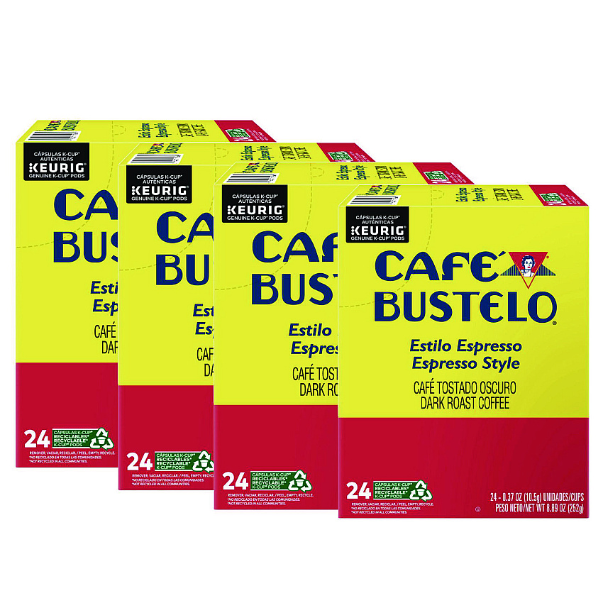 Cafe Bustelo Espresso Style K-Cups, 96/Carton (6106CT)