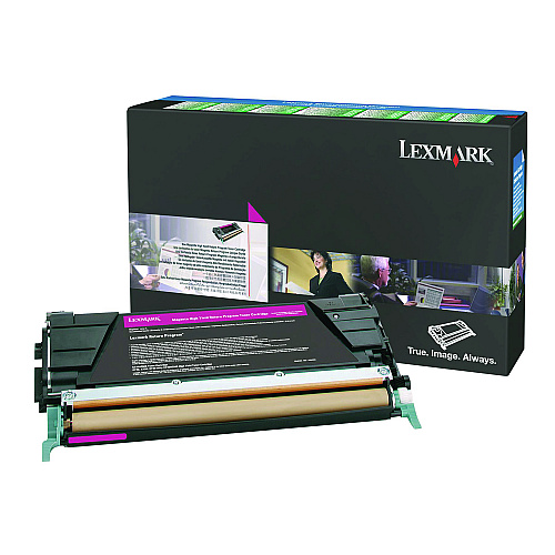 Lexmark 24B5805 Return Program High-Yield Toner, 10,000 Page-Yield, Magenta