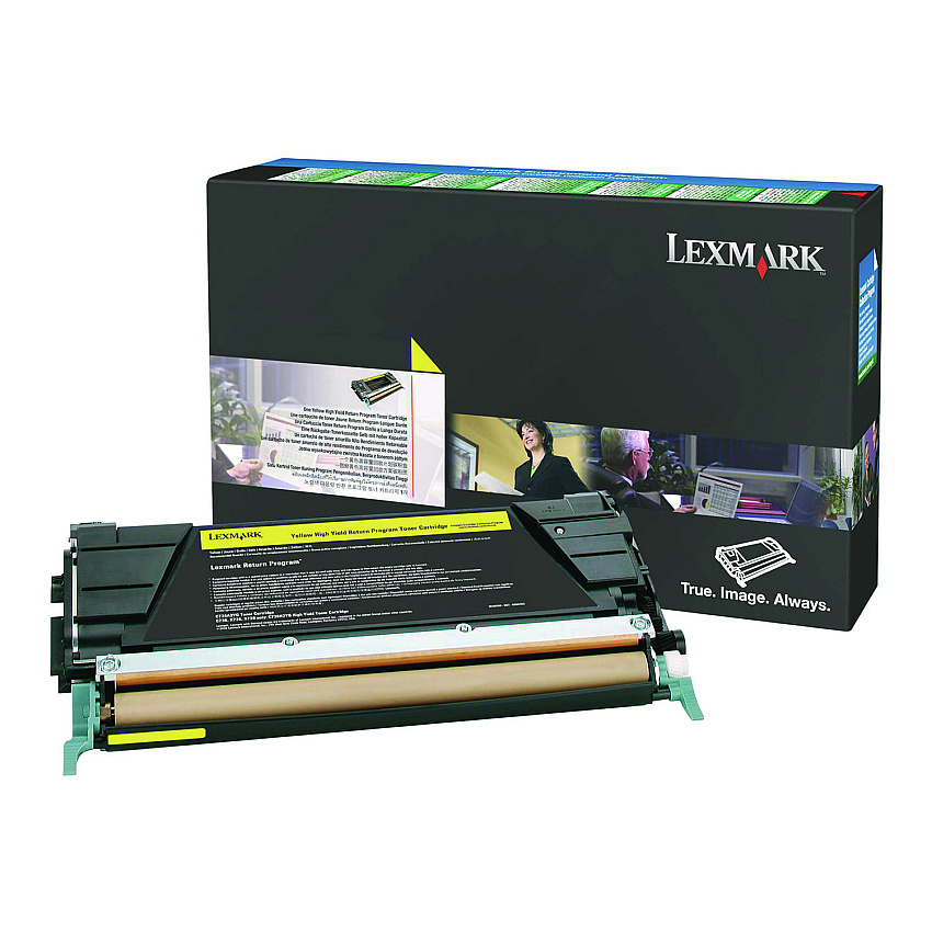 Lexmark 24B5806 Return Program High-Yield Toner, 10,000 Page-Yield, Yellow
