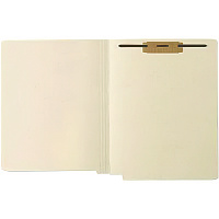 Medical Arts Press End Tab Fastener File Folder, 0.75" Expansion, 1 Fastener, Letter Size, Manila Exterior, 50/Box (31463)