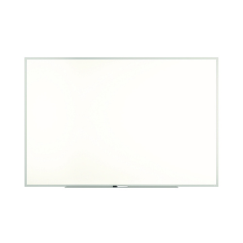 TRU RED Melamine Dry Erase Board, 72" x 48", White Surface, Gray/Natural Aluminum Frame (TR59352)