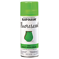 Rust-Oleum Specialty Fluorescent Spray Paint, Flat Fluorescent Green, 11oz Aerosol Can (342417EA)