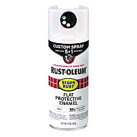 Rust-Oleum Stops Rust 5-in-1 Spray Paint, Flat White, 12 oz Aerosol Can (376856EA)