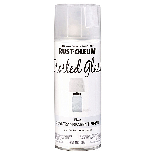 Rust-Oleum Specialty Frosted Glass Spray Paint, Matte Clear, 11 oz Aerosol Can, 6/Carton (342600)