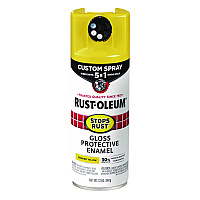 Rust-Oleum Stops Rust 5-in-1 Spray Paint, Gloss Sunburst Yellow, 12 oz Aerosol Can (376898EA)