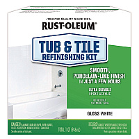 Rust-Oleum Specialty Tub and Tile Refinishing Kit, Gloss White, Quart (384165EA)