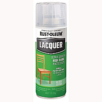 Rust-Oleum Specialty Lacquer Spray Paint, Gloss Clear, 12 oz Aerosol Can (1906830EA)