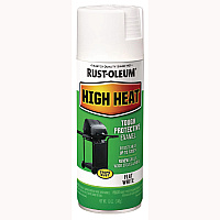 Rust-Oleum High Heat Enamel Spray Paint, Flat White, 12 oz Aerosol Can (7751830EA)