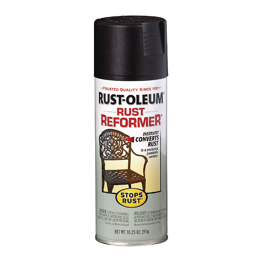 Rust-Oleum Stops Rust Rust Reformer Spray, Black, 10.25 oz Aerosol Can (215215EA)