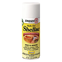 Zinsser Clear Bulls Eye Shellac Spray, Gloss Clear, 12 oz Aerosol Can, 6/Carton (408)