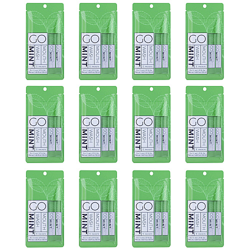 Go Mouthwash Individual Mouthwash Packets, Mint Flavor, 0.37 oz Packet, 5/Pack, 12 Packs/Box (MW05)