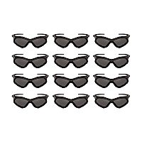 KleenGuard V30 Nemesis Foam Safety Glasses, Black Nylon Frame, Smoke Polycarbonate Lens, 12/Carton (65336)
