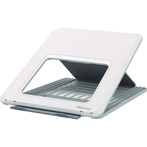 Fellowes Breyta Laptop Stand, 9.25" x 10.55" x 0.55" to 8", White, Supports Up to 8.8 lbs (100098501)