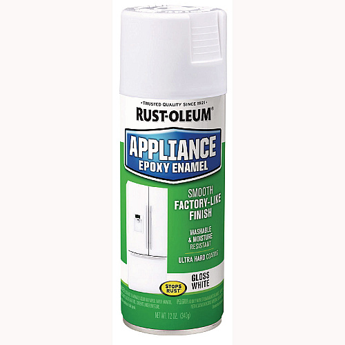 Rust-Oleum Specialty Appliance Epoxy Spray Paint, Gloss White, 12 oz Aerosol Can, 6/Carton (7881830)