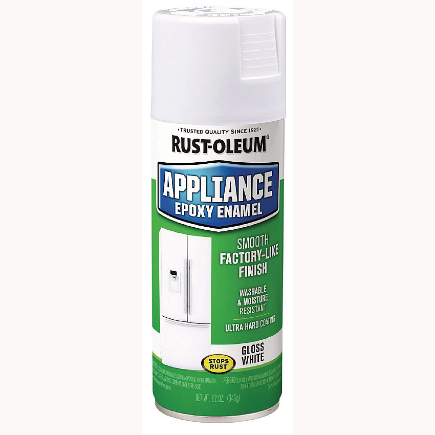 Rust-Oleum Specialty Appliance Epoxy Spray Paint, Gloss White, 12 oz Aerosol Can, 6/Carton (7881830)