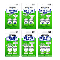 Rust-Oleum Specialty Gloss White Tub and Tile Touch Up, Gloss White, 0.54 oz Glass Vials, 6 Kits/Carton (244166)
