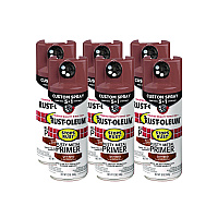 Rust-Oleum Stops Rust 5-in-1 Spray Paint, Rusty Metal, 12 oz Aerosol Can, 6/Carton (384755)