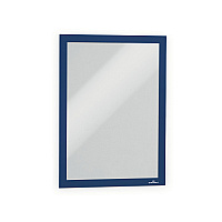 Durable Infoframe DURAFRAME Self Adhesive Double Sided Sign Holder, 9.5 x 12, Dark Blue Frame, 2/Pack (476807)