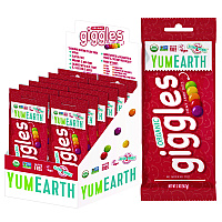 YumEarth Organic Giggles, Assorted Flavors, 2 oz Bag, 12/Carton (22002289)