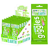 YumEarth Organic Sour Giggles, Assorted Flavors, 2 oz Bag, 12/Carton (22002290)