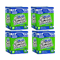 Sellars Absorbent Materials TOOLBOX Blue Shop Towels, 1-Ply, 10 x 12, Blue, 200 Sheets/Box, 4 Boxes/Carton (55202)