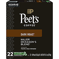 Peet's Coffee & Tea Major Dickason's Blend K-Cups, 22/Box (6547)