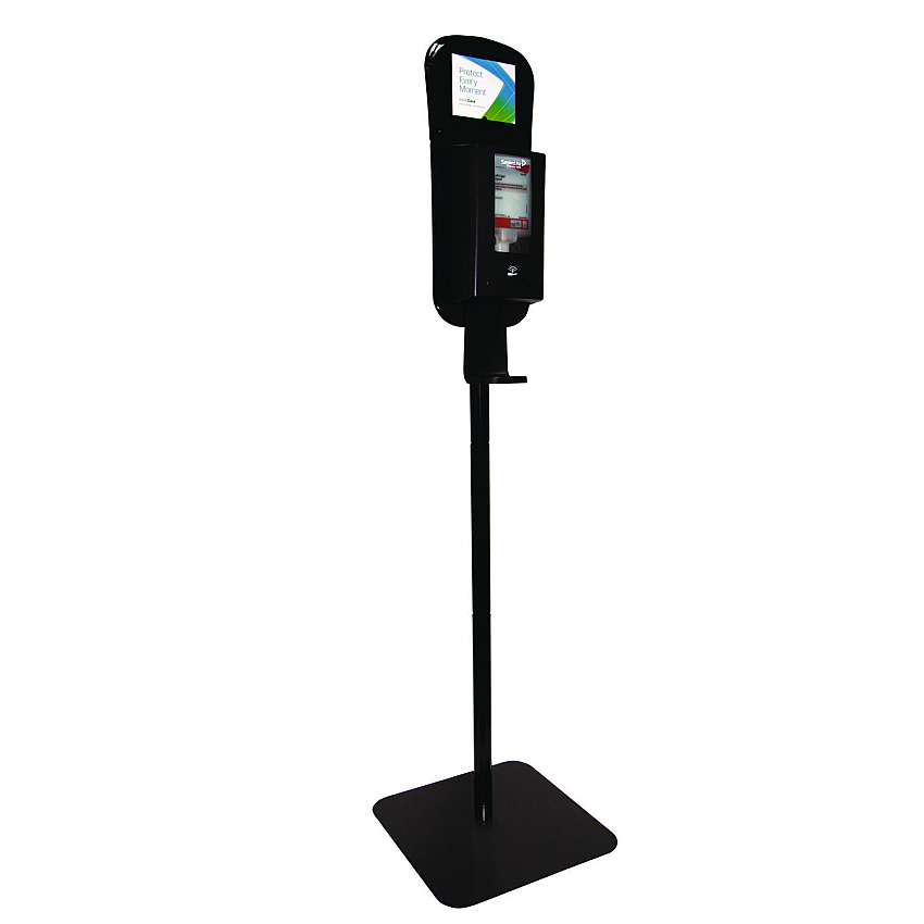 Diversey IntelliCare Hybrid Dispenser Floor Stand, 60.6" h, Black (D1224249)