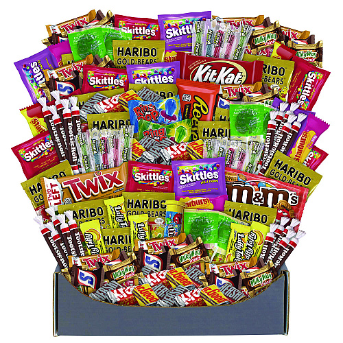 Snack Box Pros No Tricks Just Treats Halloween Box, Assorted Varieties, 140 Count (70000084)